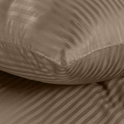 Posteľné obliečky damaškové VERA hnedý prúžok